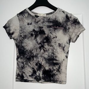 “No Bad Vibes” LA Hearts Crop Top